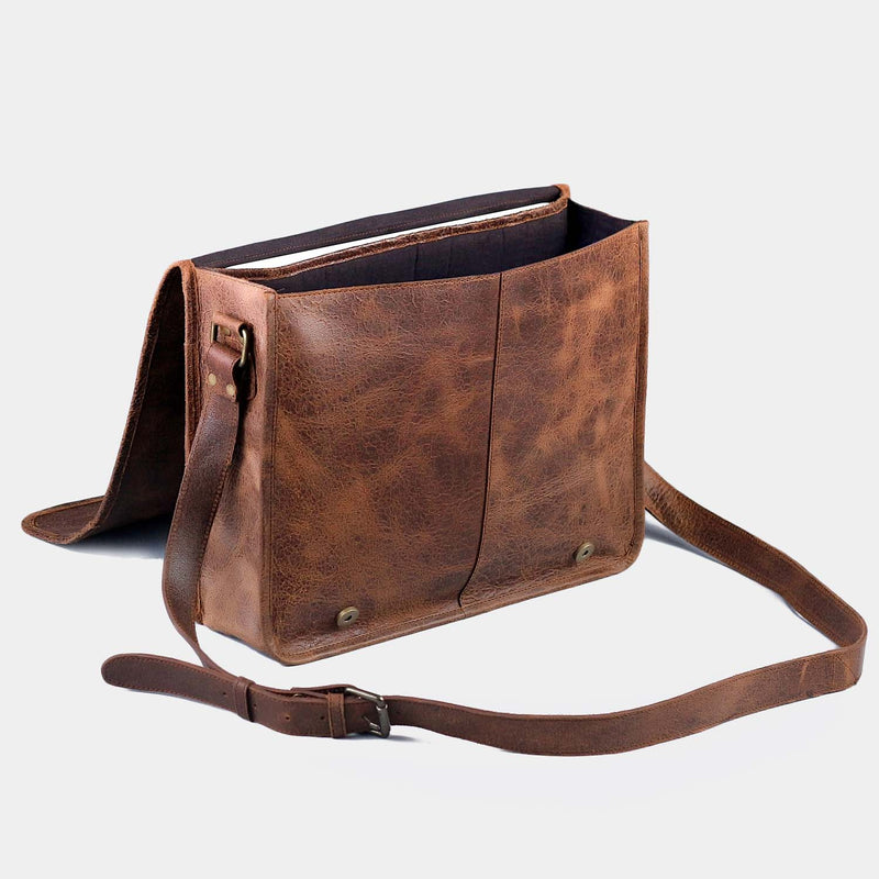 Leather Satchel Handbag
