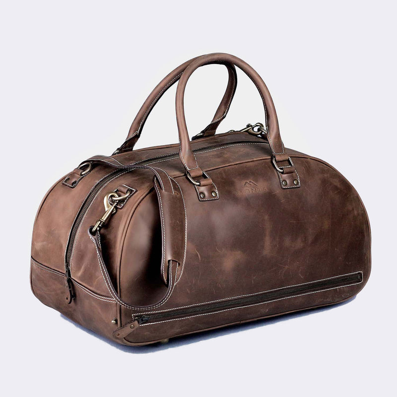 Vintage Brown Men's Leather Weekend Bag