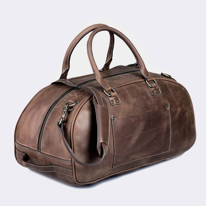 Mens Leather Travel Bag